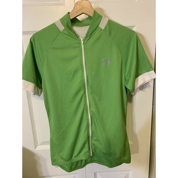 Performance Women’s Sz XL bicycle green jersey cycle full zip bike - Picture 4 of 6